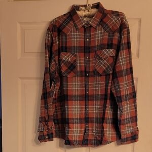 Casual Men's Plaid Button-Down Shirt